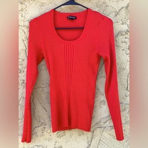 Red long sleeve top